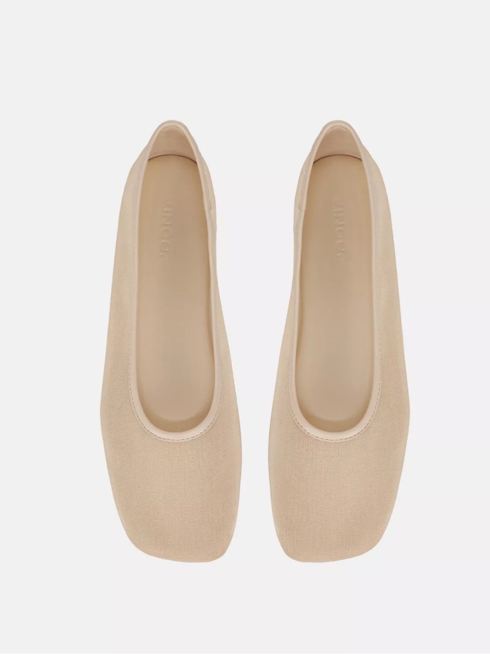 VINCE Leah Mesh Slip on Ballet Flats